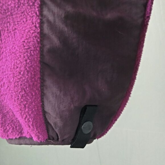 The North Face Denali Jacket Womens M Black Purple Polartec Fleece Full Zip - Picture 9 of 16